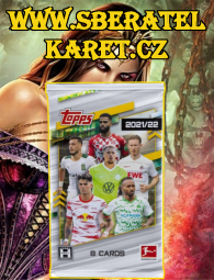 2021-22 Topps Bundesliga Soccer Hobby Pack (balíček)